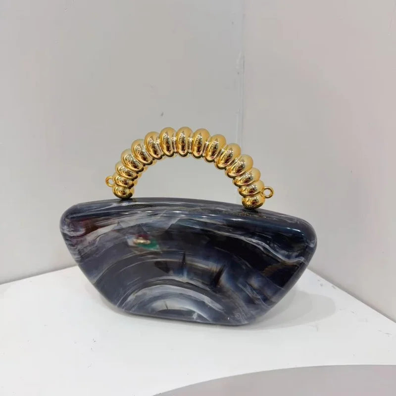 קלאץ' דגם Opal בצבע אפור כהה