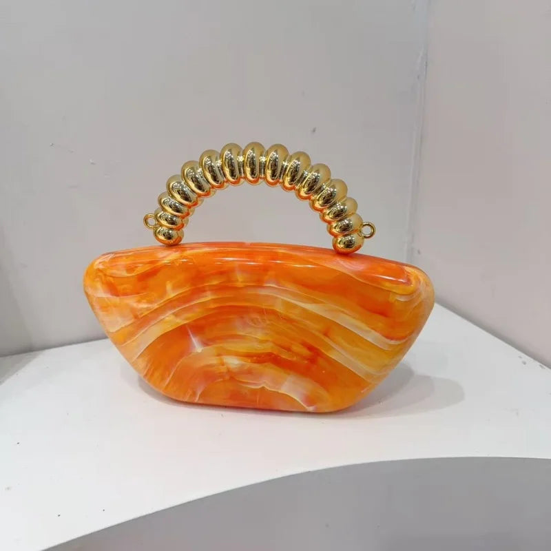 קלאץ' דגם Opal בצבע כתום